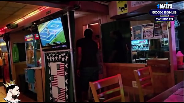 Petite Korean Quickie in a Bar Featuring Happy Creamy
